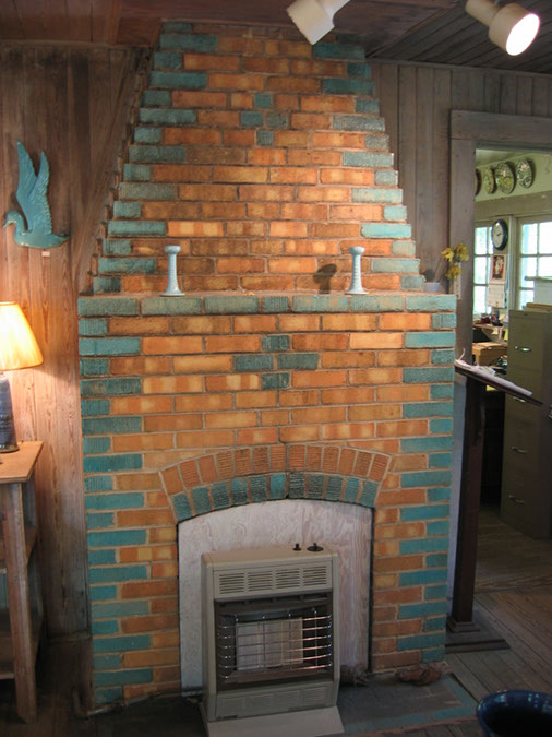 The Showroom Fireplace Pre-Katrina - 2000